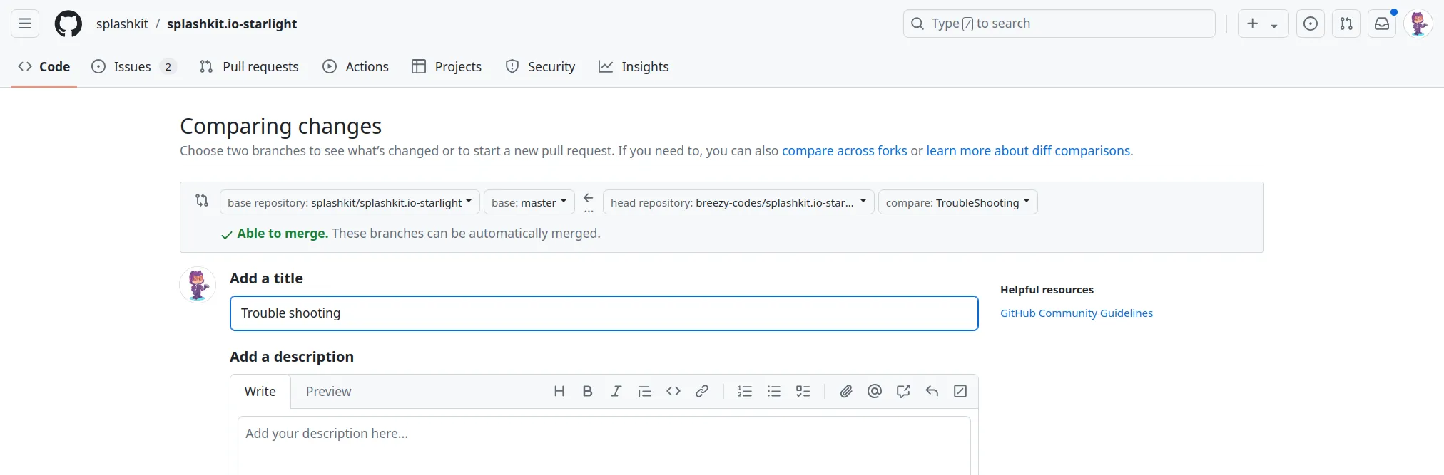 pull request